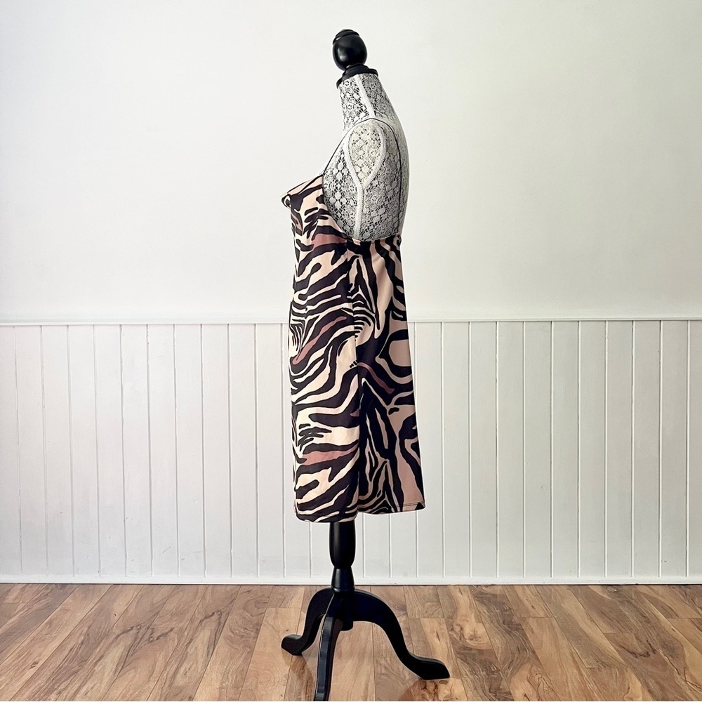 Zara Animal Print Slip Dress Size M - Picture 5 of 15